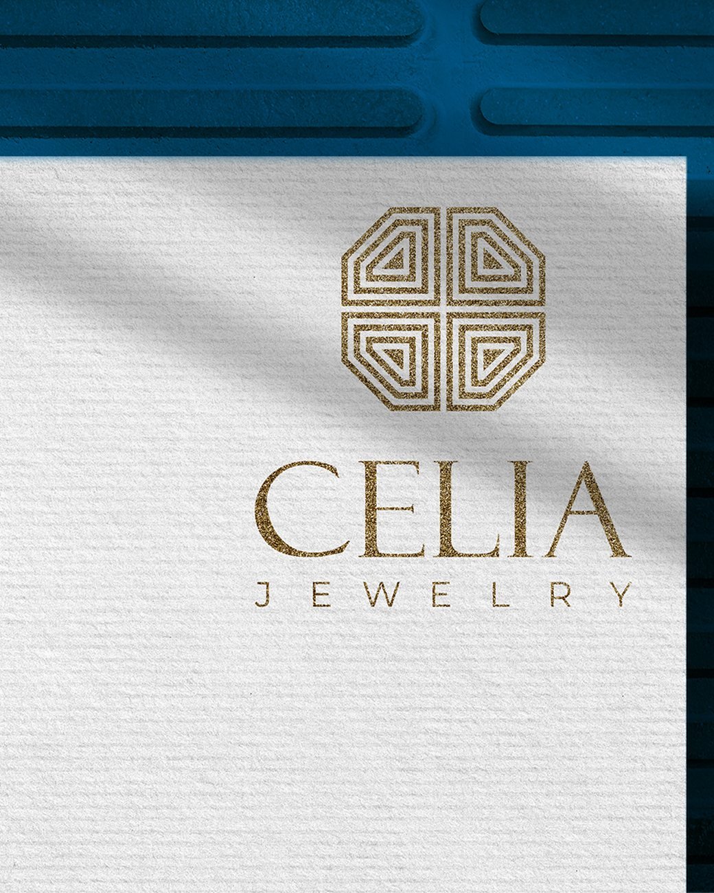 Celia Jewelry: Naming, visual identity, packaging, social highlights and product imagery for Celia, a UK online jewellery shop.