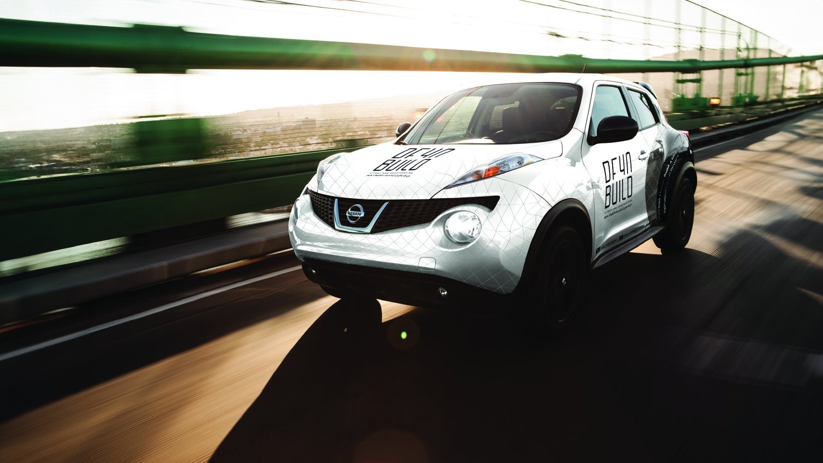 DFYN: Company car wraps for DFYN’s Nissan Juke and Mitsubishi Lancer, from the first idea through five design rounds to print-ready blueprints for RTA approval.