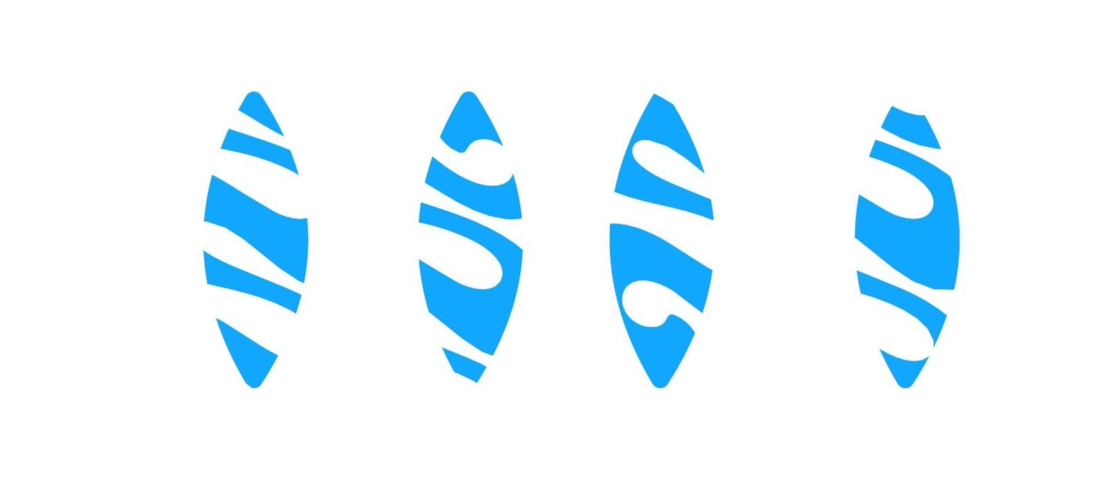 Dubai Municipality: Surfboard cut-outs