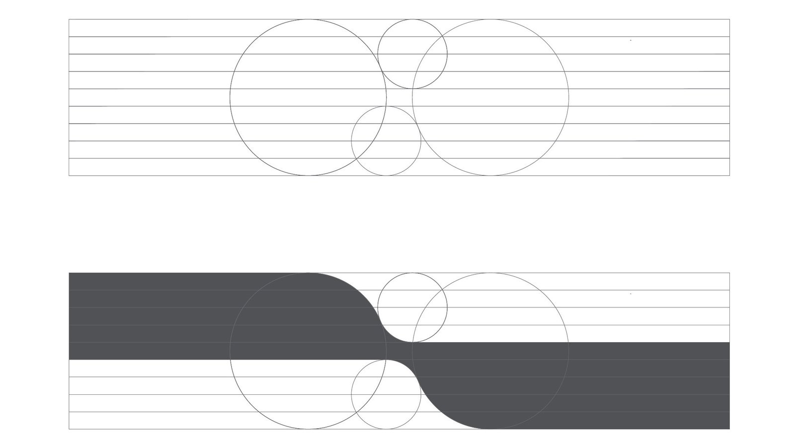 Emirian Production: A logo fixing study for Emirian Production: an audit of the logo the company already had, and a precise redraw of its icon, wordmark and lockup that kept the original idea.