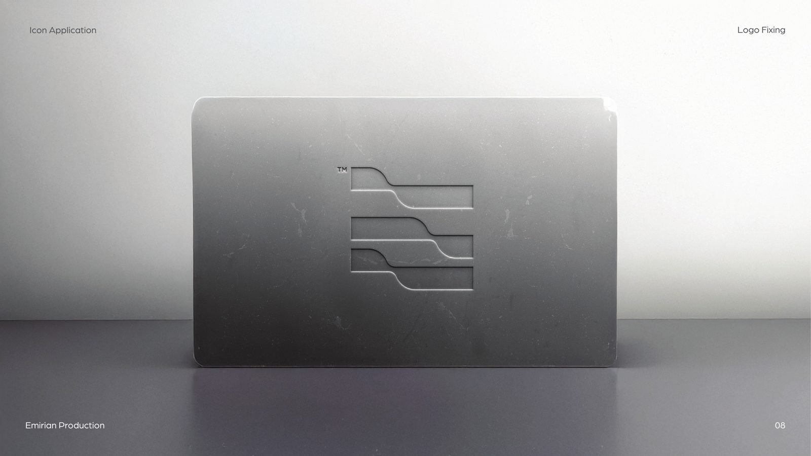 Emirian Production: The icon pressed into concrete