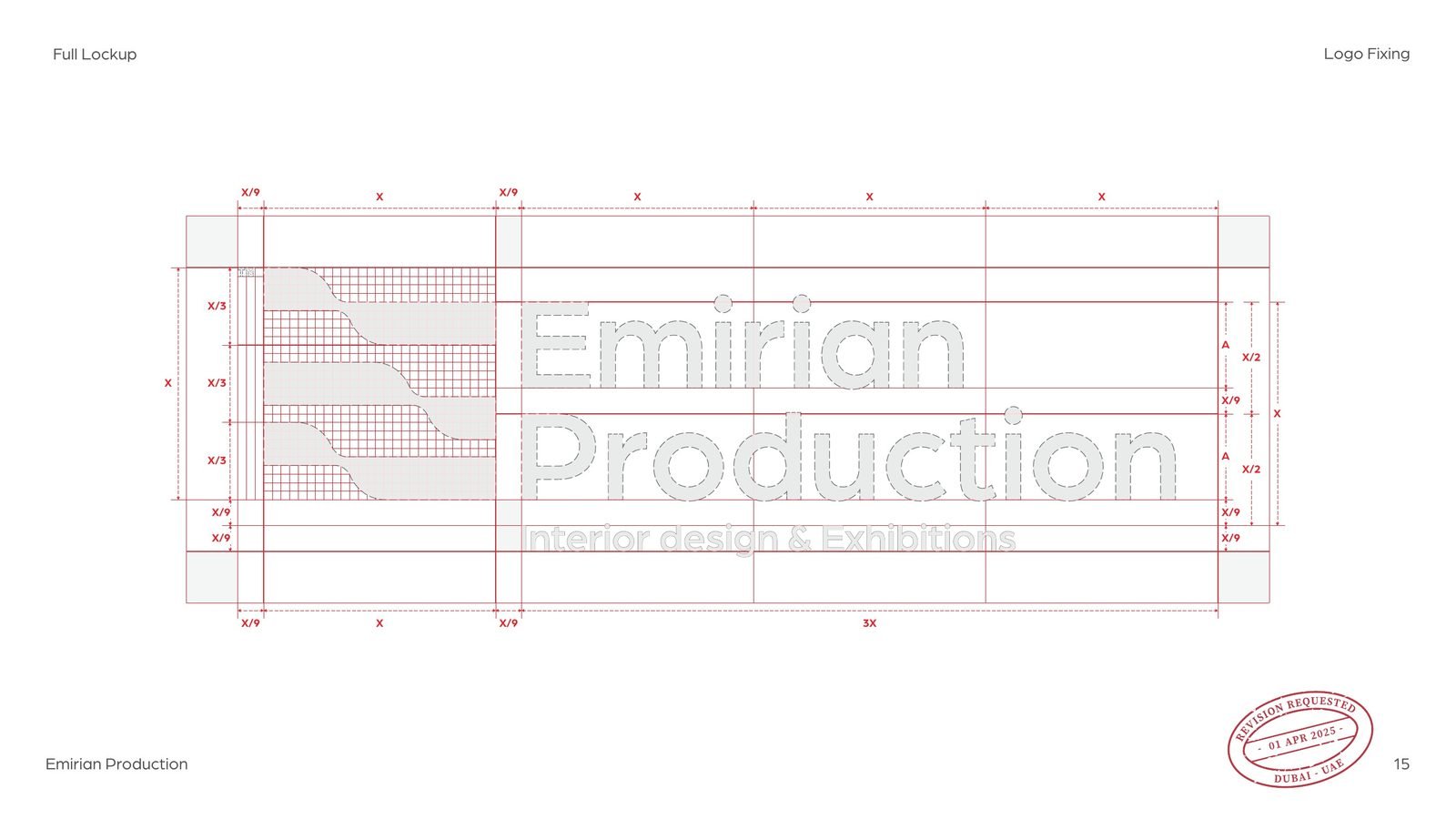 Emirian Production: The full lockup on its construction grid