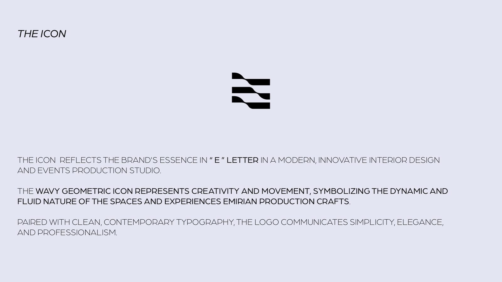 Emirian Production: The original icon, as delivered