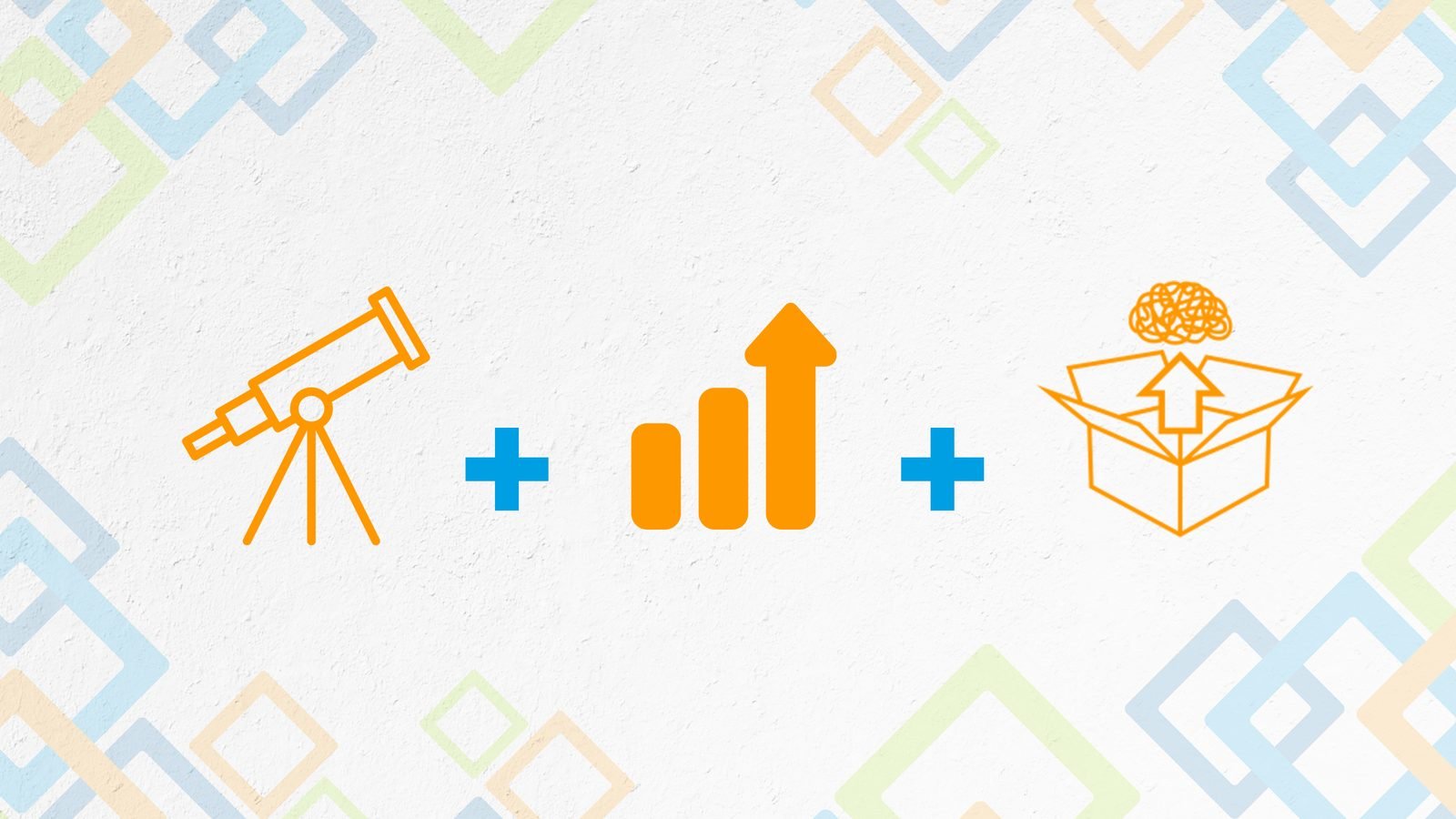Fikra: The idea in three icons: look ahead, grow, think outside the box