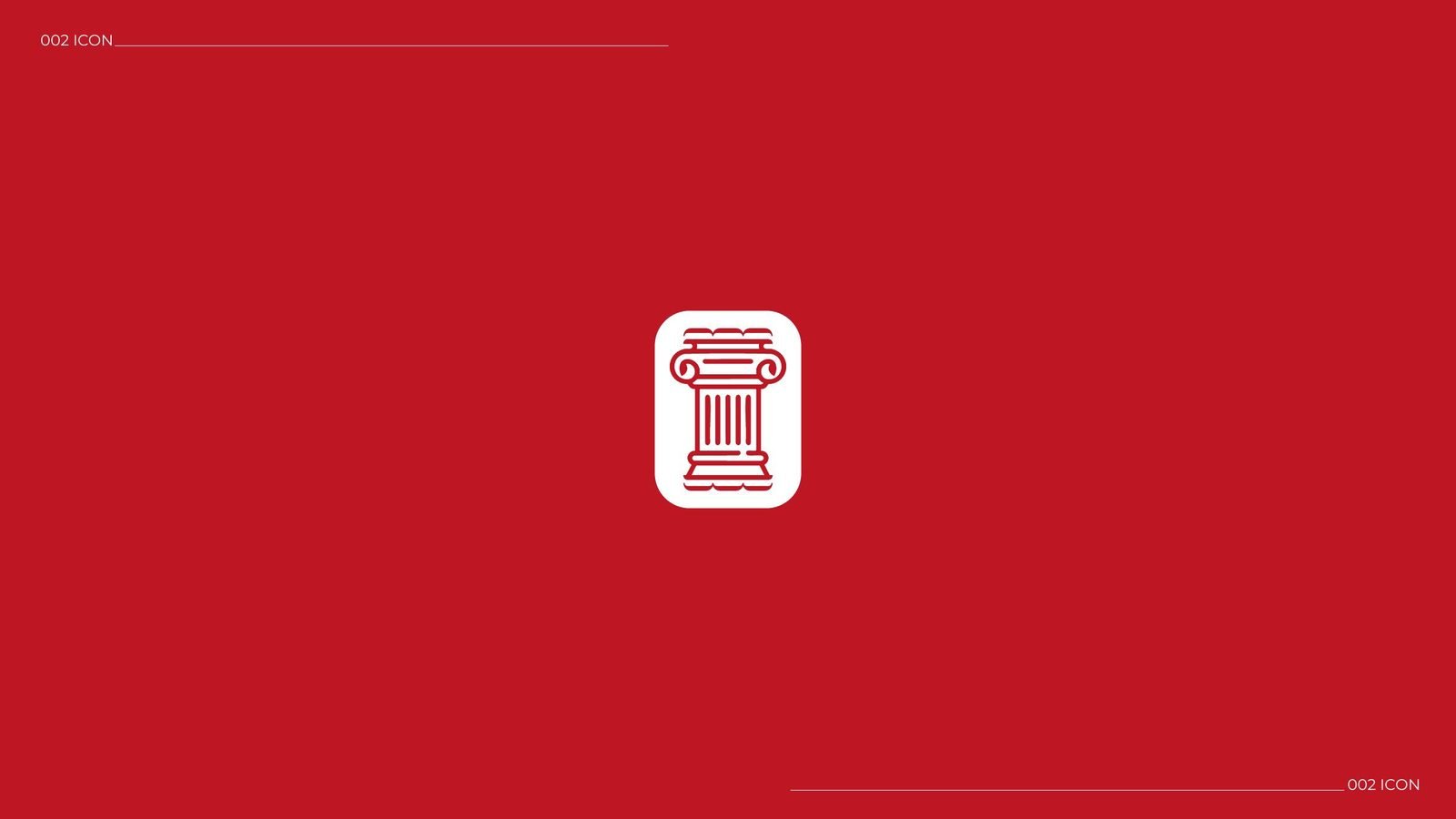 Foro Romano: Icon on red