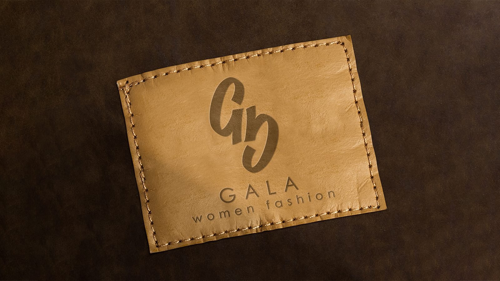 Gala Women Fashion: Monogram debossed on a leather label