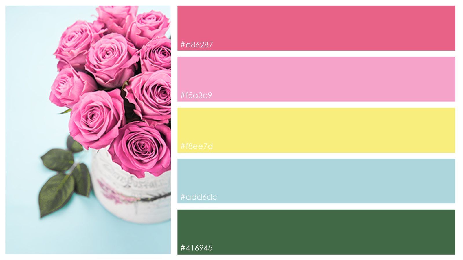 Gala Women Fashion: Colour palette with roses
