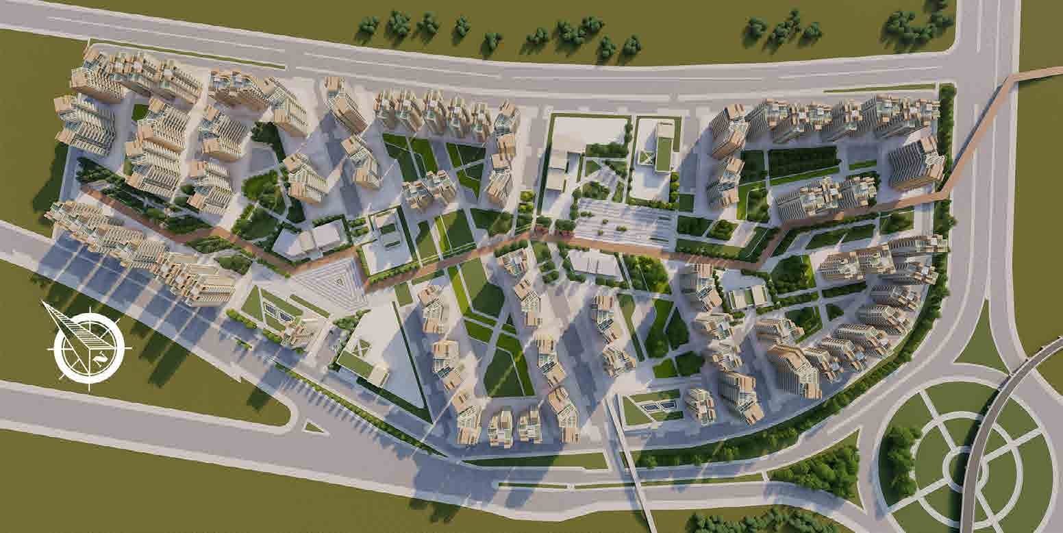 Green Square: Identity and project book for a sustainable urban development concept