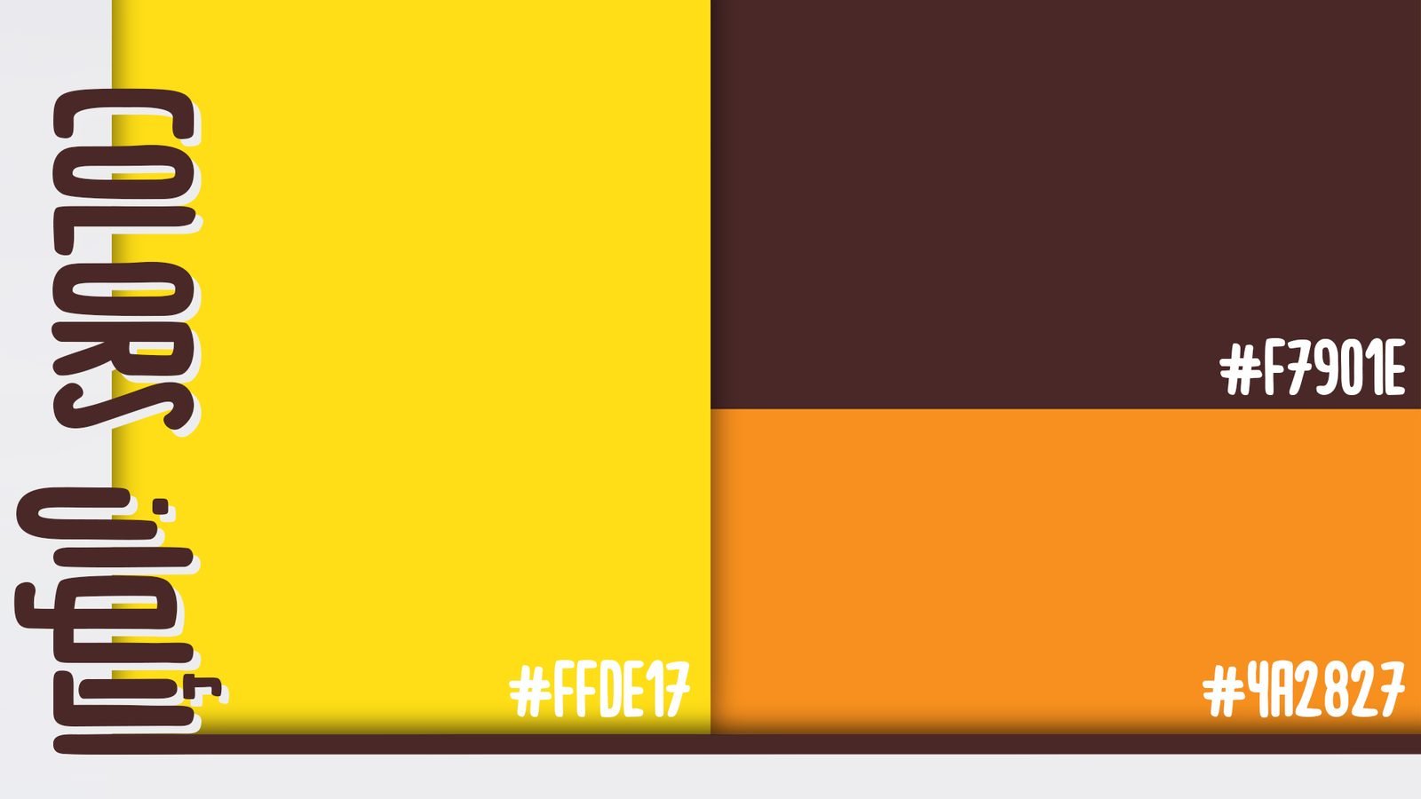 Honey Cafe: Brand colours