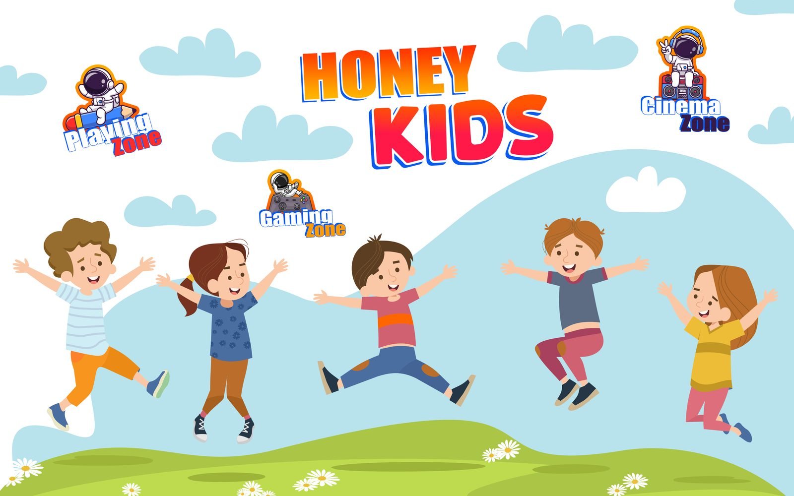 Honey Cafe: Honey Kids entrance banner