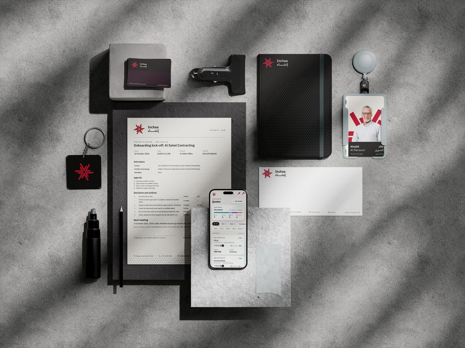 Inchaa: Stationery set