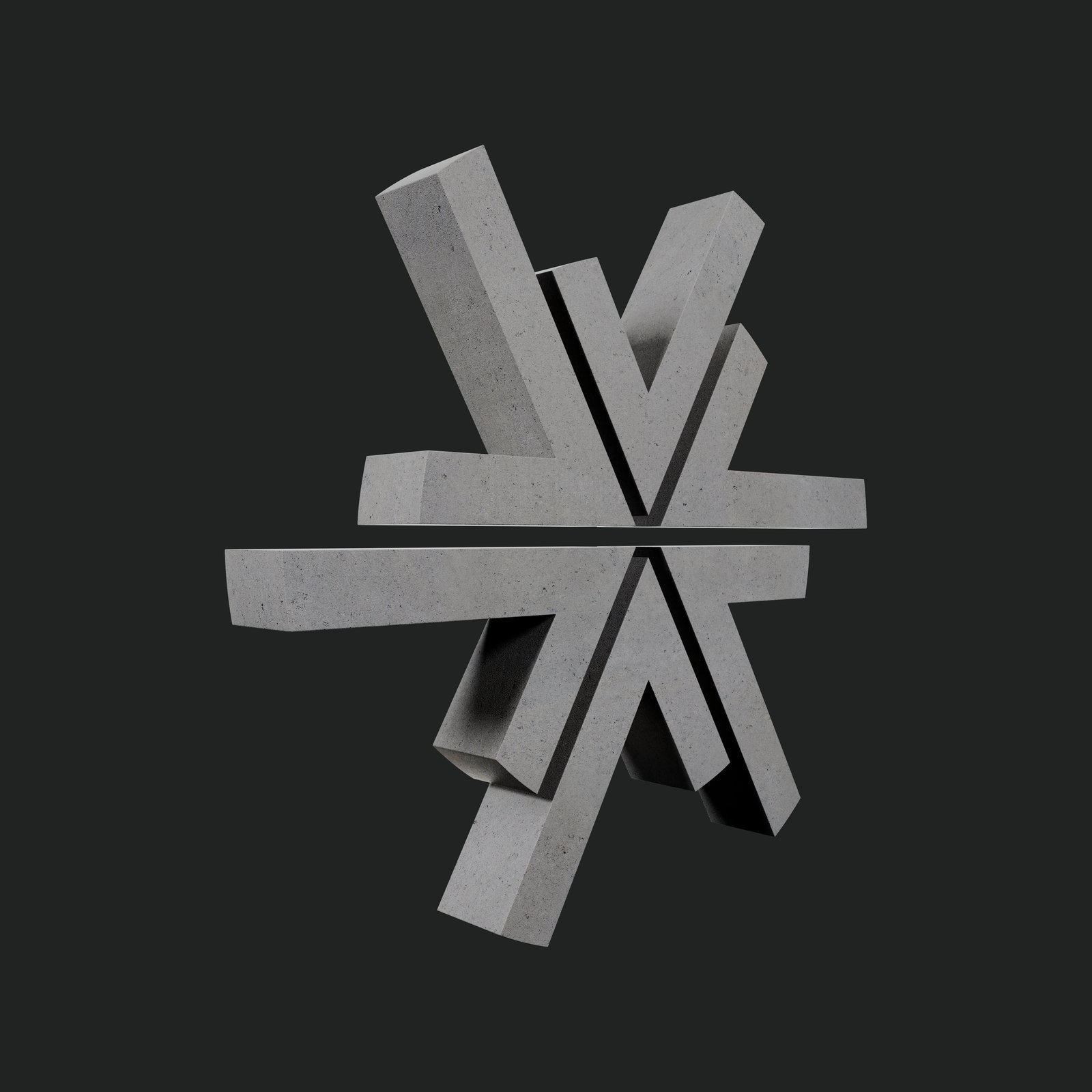 Inchaa: The Inchaa mark rendered in concrete