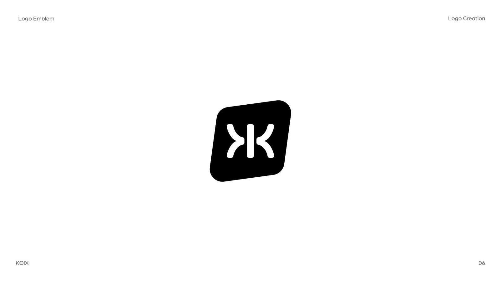 KOIX: The emblem on white