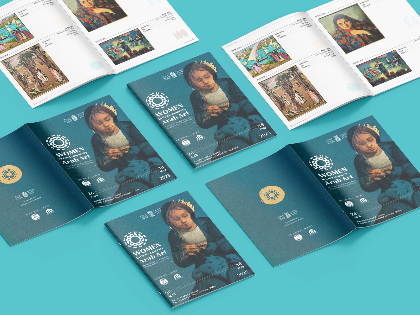 Kutubna Cultural Center: Catalogue draft in teal