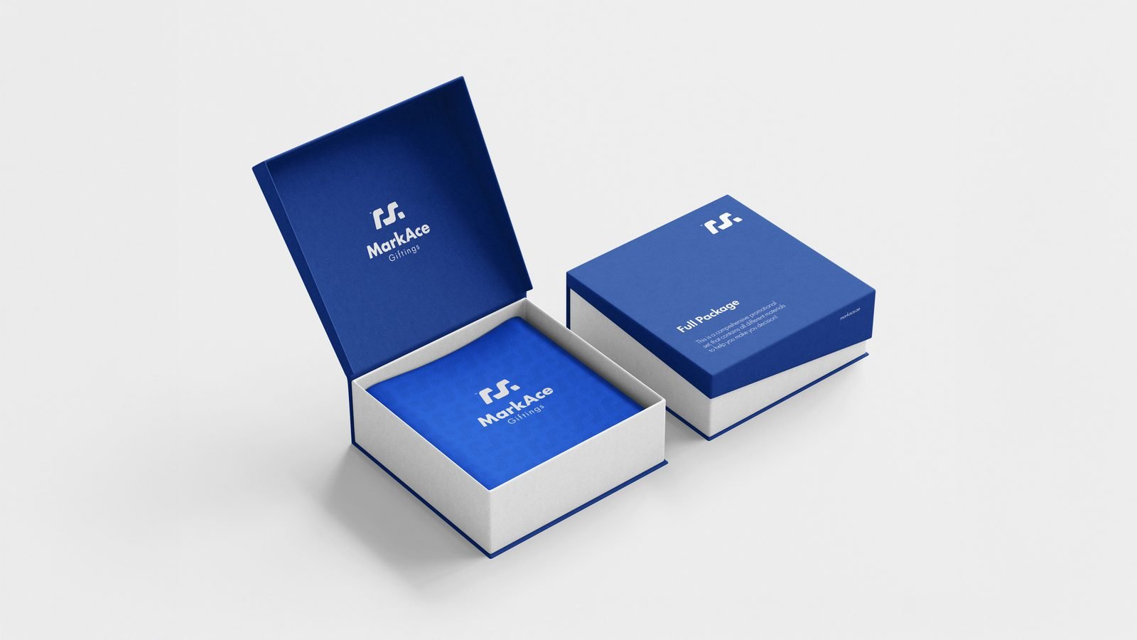 MarkAce Giftings: MarkAce gift boxes in deep blue