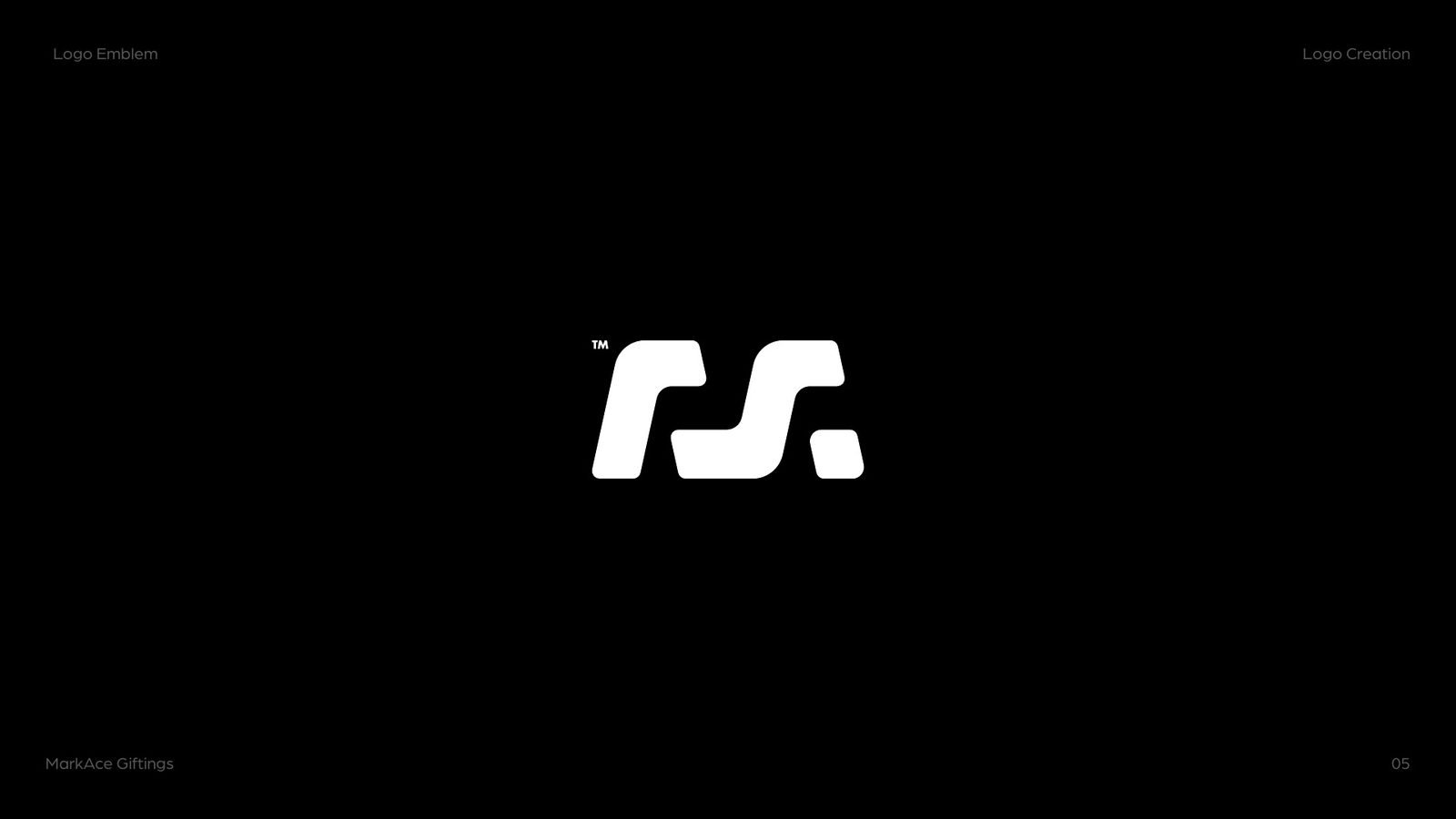 MarkAce Giftings: The mark in white on black