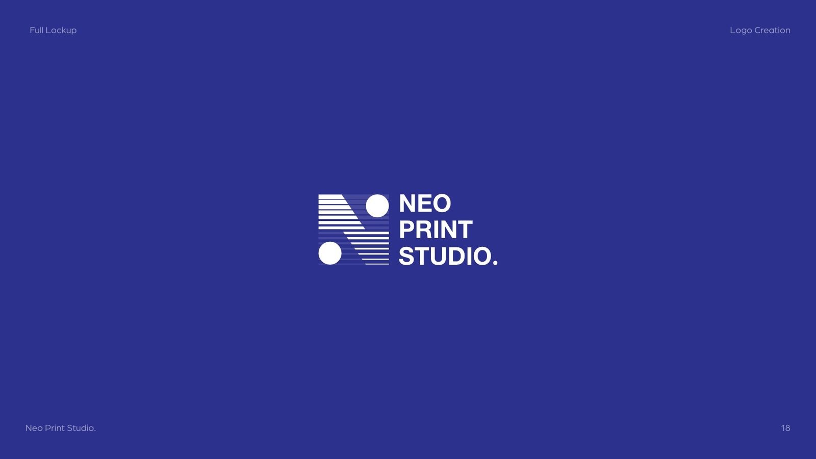 Neo Print Studio: English horizontal lockup