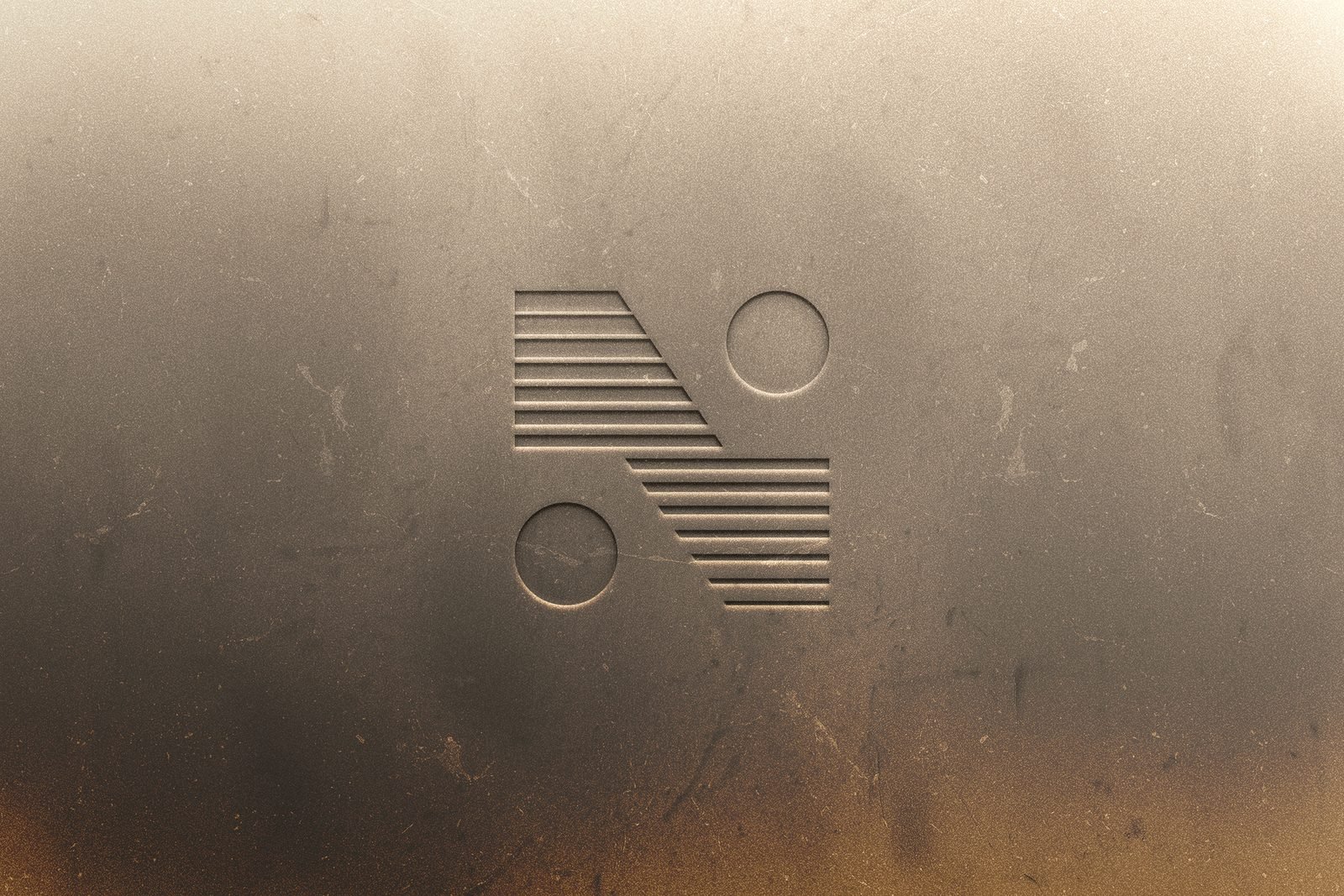 Neo Print Studio: Emblem engraved in brushed bronze