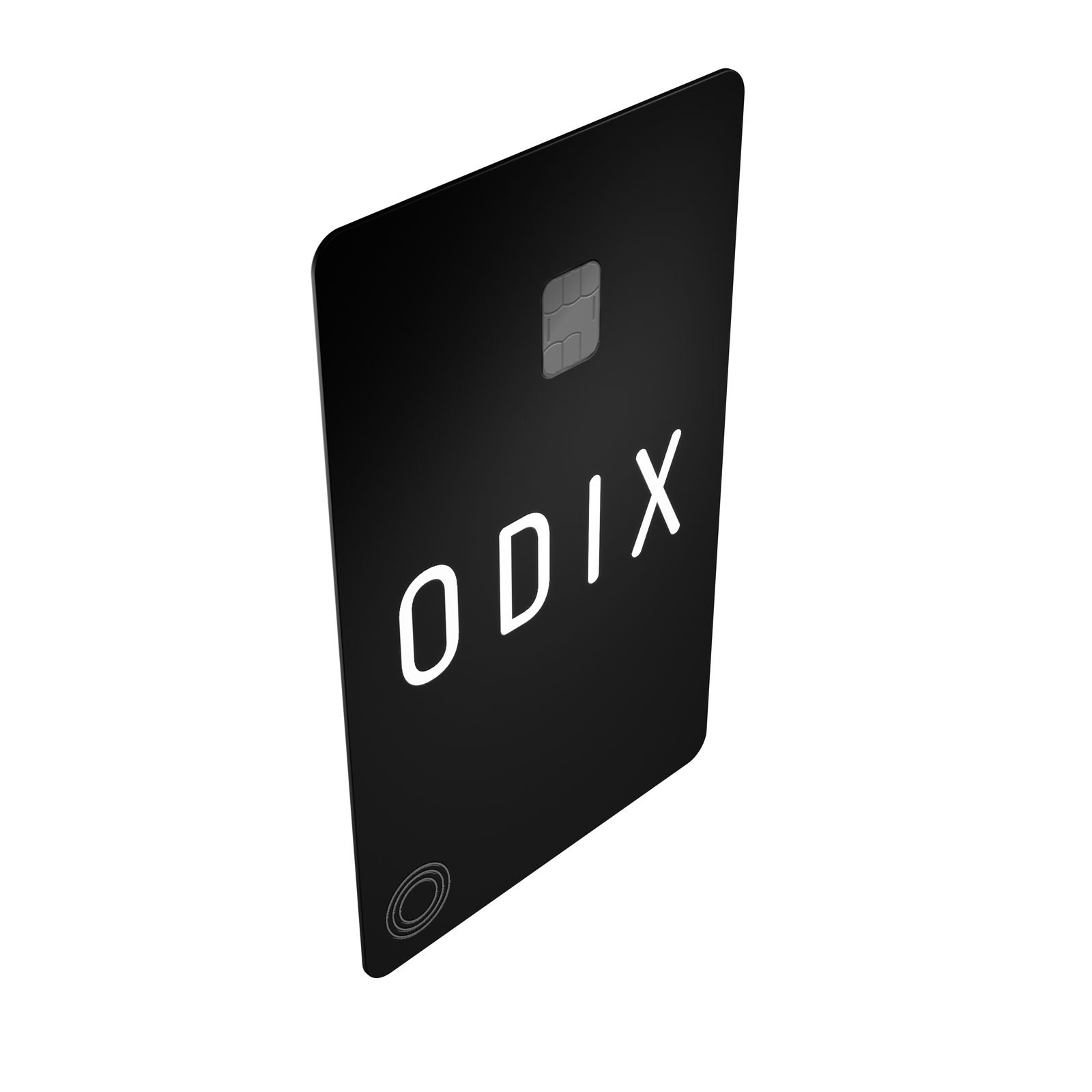 Odix Pay: Black card from above