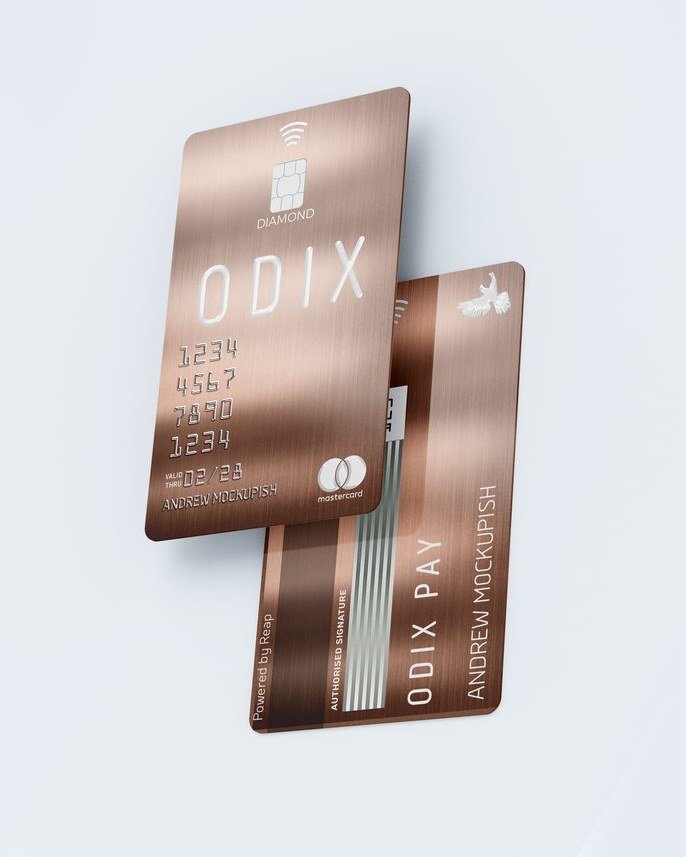 Odix Pay: App Store visuals, app screens, website and help-centre design for Odix Pay, a crypto wallet with its own Visa card.