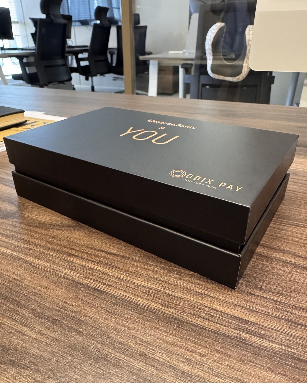 Odix Pay: Payment card designs across every tier, a Diamond card box, card carriers, message cards and delivery bags for Odix Pay, a crypto wallet with its own cards.