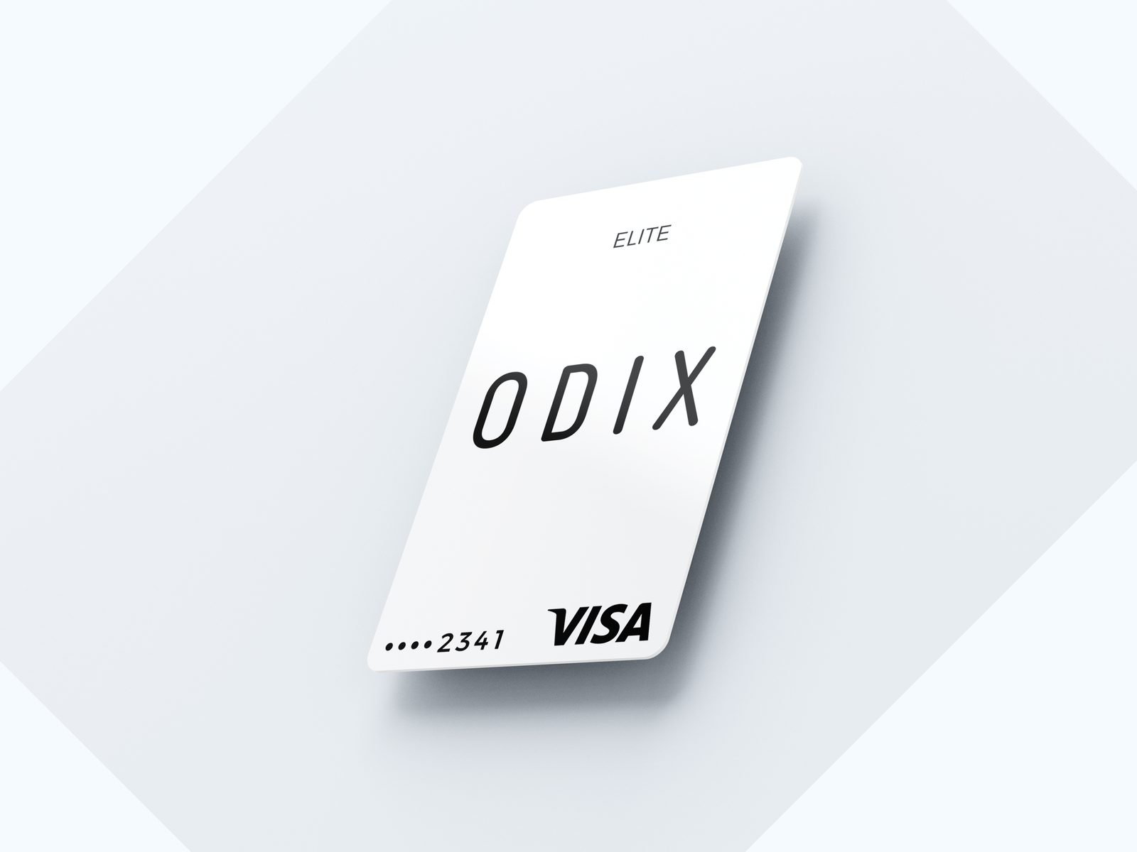 Odix Pay: Elite card in white