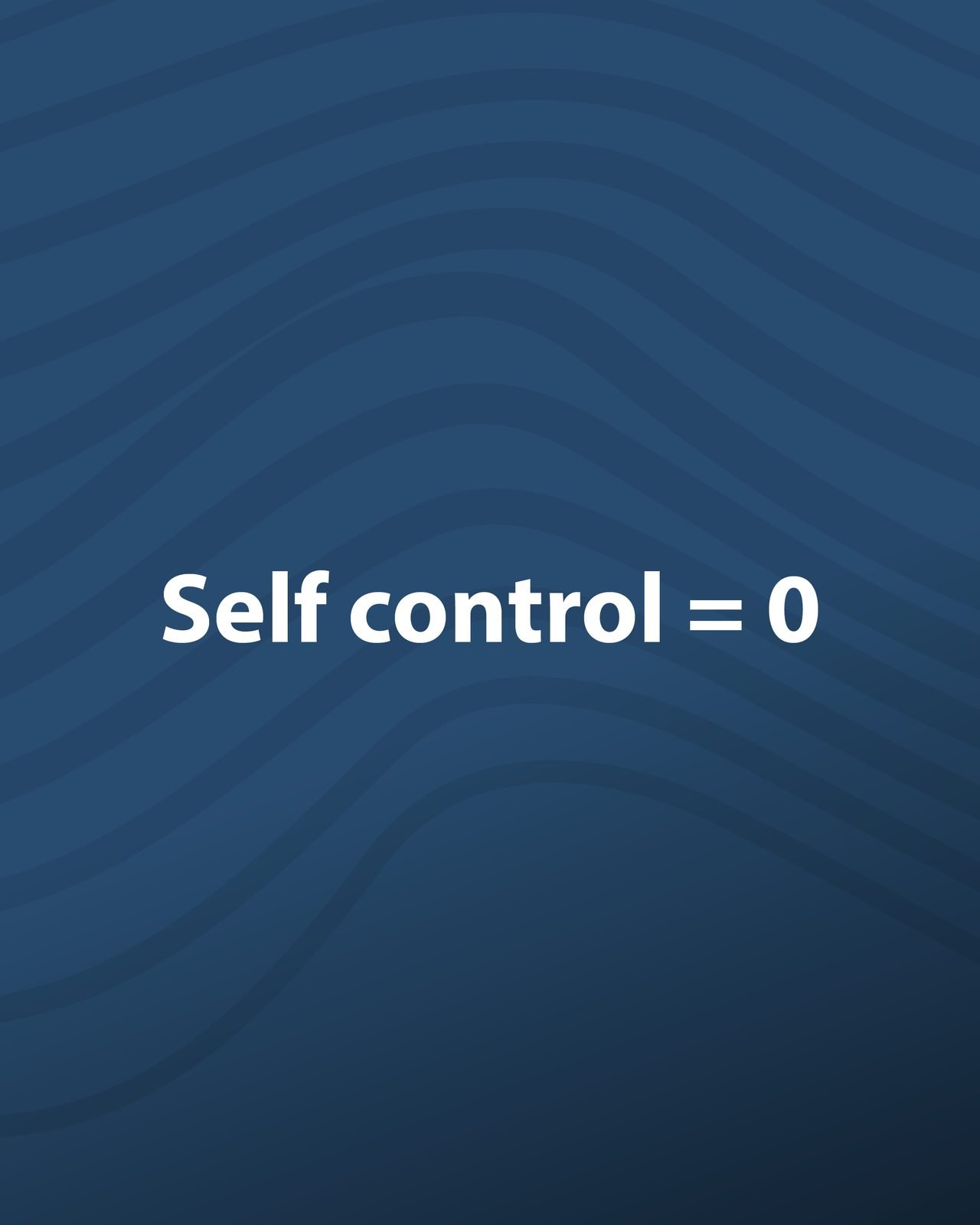 SEEN Media: Self control = 0