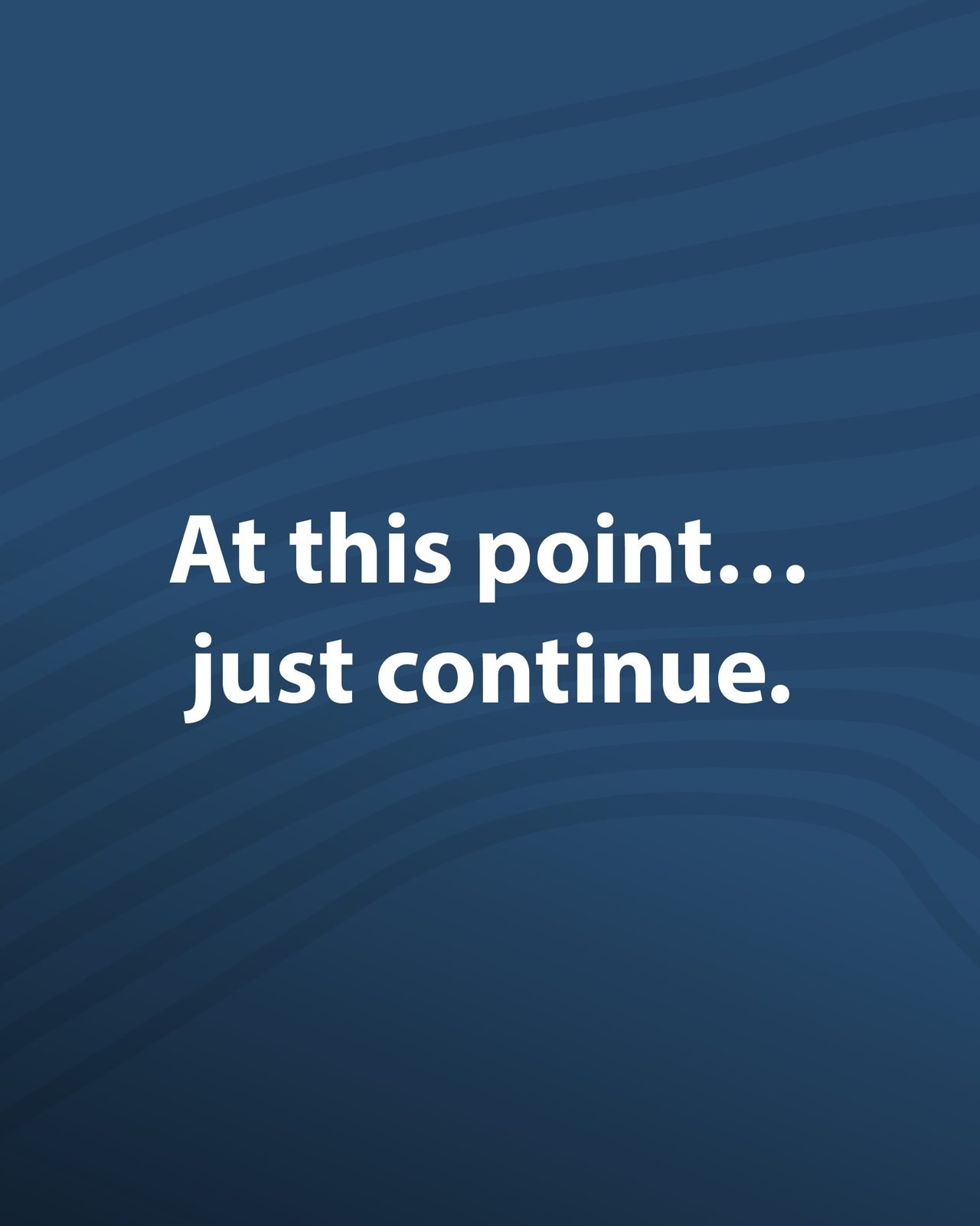 SEEN Media: At this point… just continue.