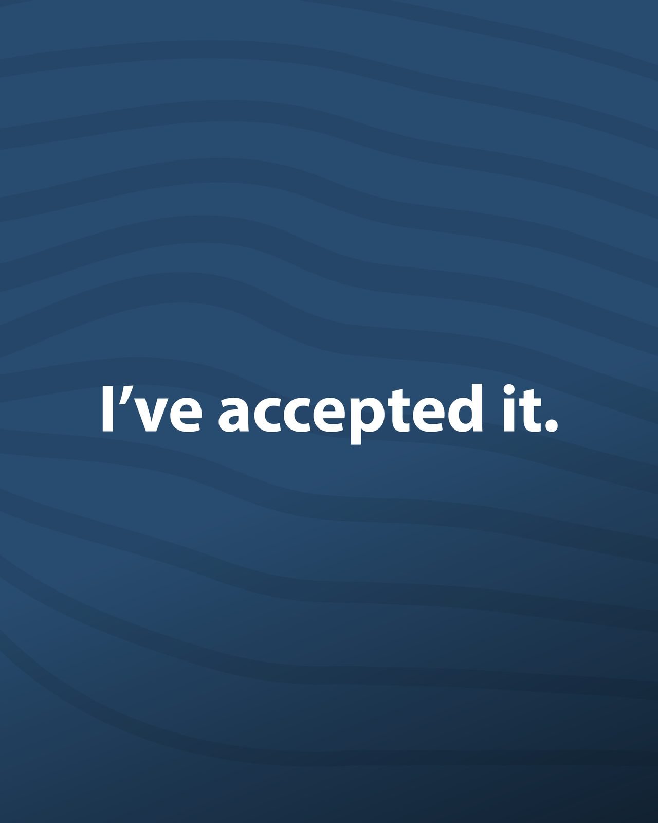 SEEN Media: I’ve accepted it.