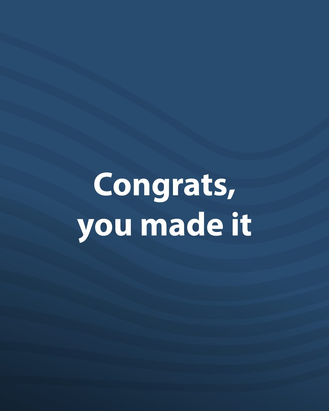 SEEN Media: Congrats, you made it