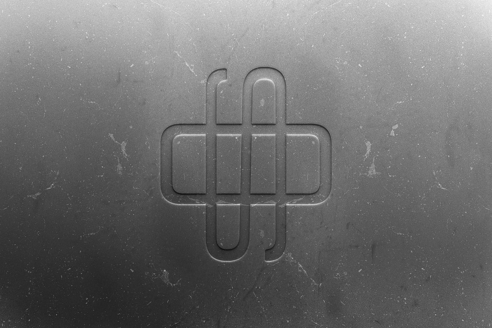 Speed Orbit: Emblem engraved in a dark surface