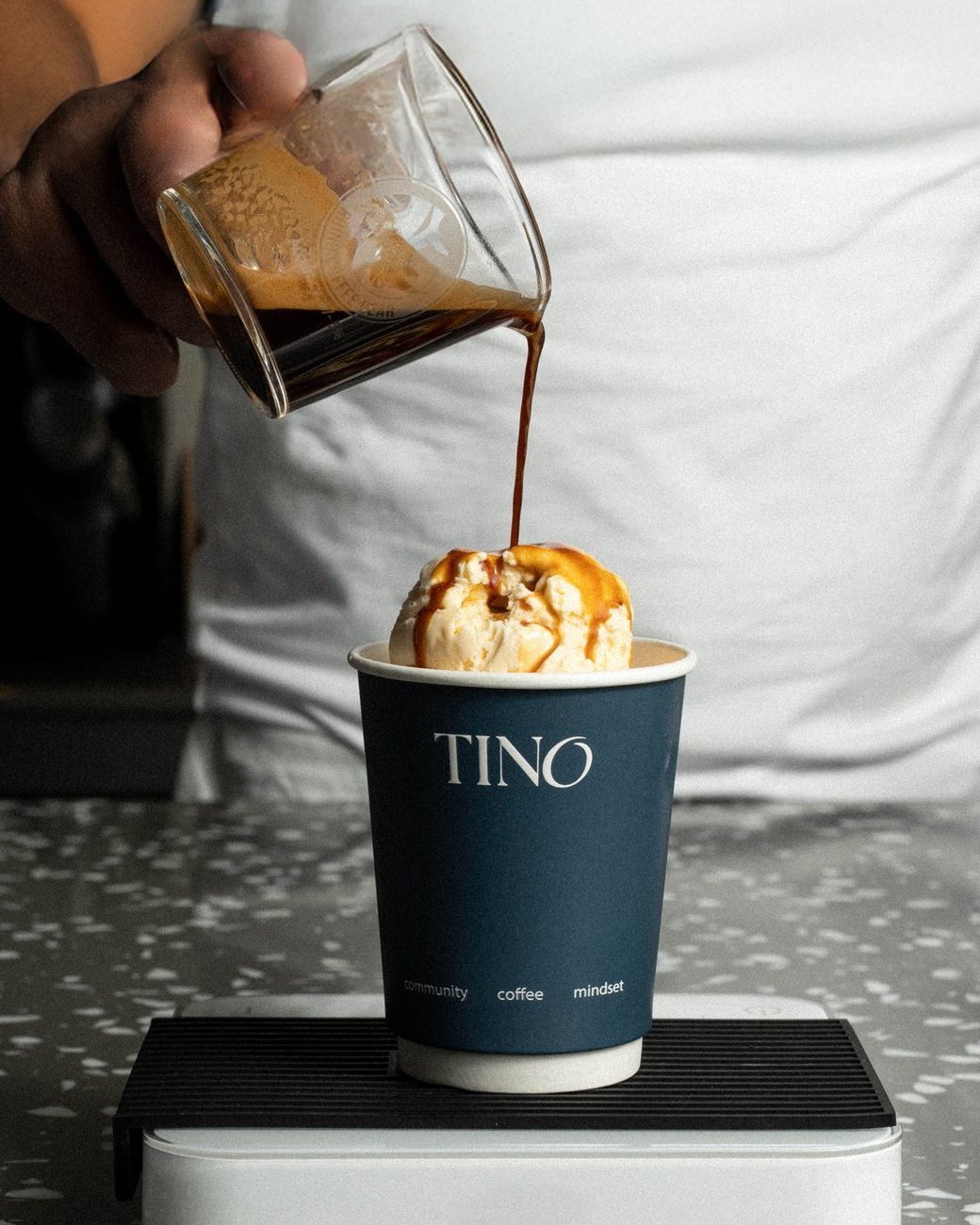 TINO Coffee: Identity, packaging, café branding and a Jumeirah beach kiosk for TINO, a coffee brand born from a collaboration between Vonto and the lifestyle space Orto.